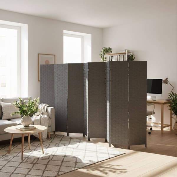 8-panels rumdeler, foldbar skærm
