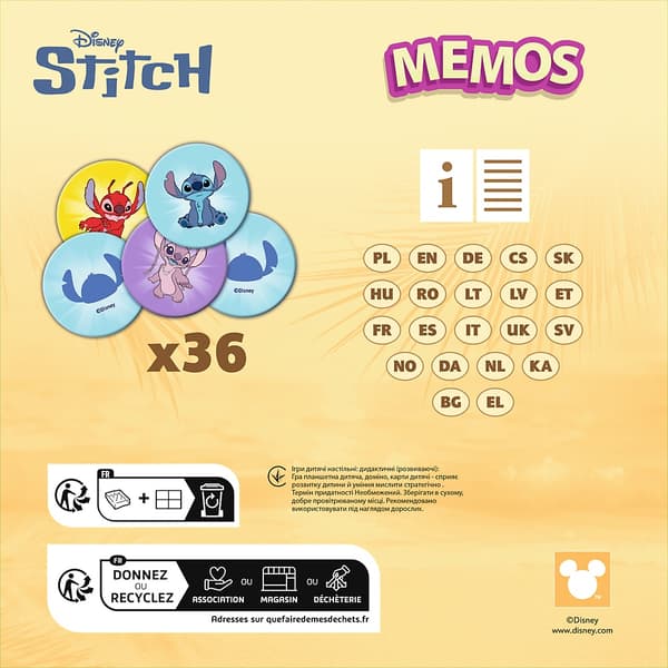 Disney Lilo & Stitch Memory Game – 36 prickar