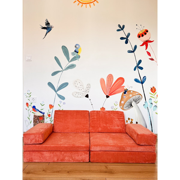 2-sæders sovesofa puslespil - Orange