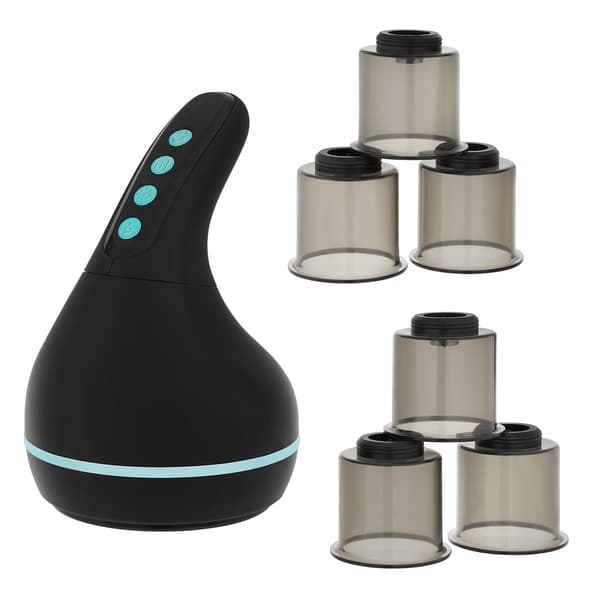 Elektrisk vakuummassageapparat med varme, 6 kopper