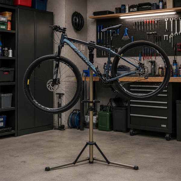Elcykel reparationsstativ, 50 kg kapacitet, guld