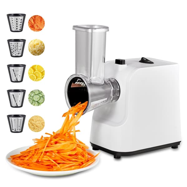 Elektrisk grøntsagsskærer, 200W, 5 blade, rustfrit stål
