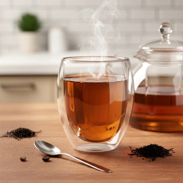 Dubbelväggiga glas för kaffe och te, 370 ml, set om 2
