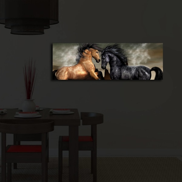 Dekorativt LED-belyst lærredsmaleri 3090İACT-45