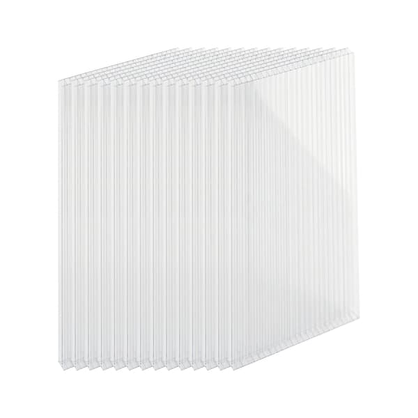 Polycarbonat flerlagsplader, 4 mm, sæt med 14