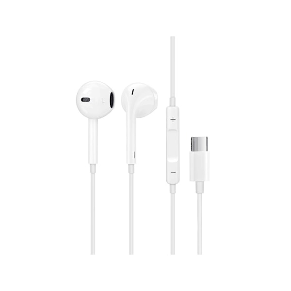Sinox in-ear høretelefoner USB-C med mikrofon. Hvid