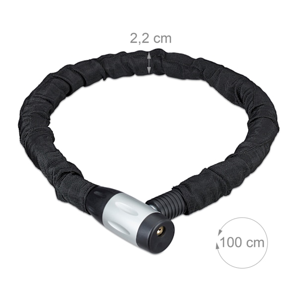 Kædelås 100 cm lang