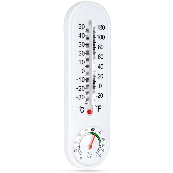 Termometer med hygrometer för inomhus och utomhus bruk