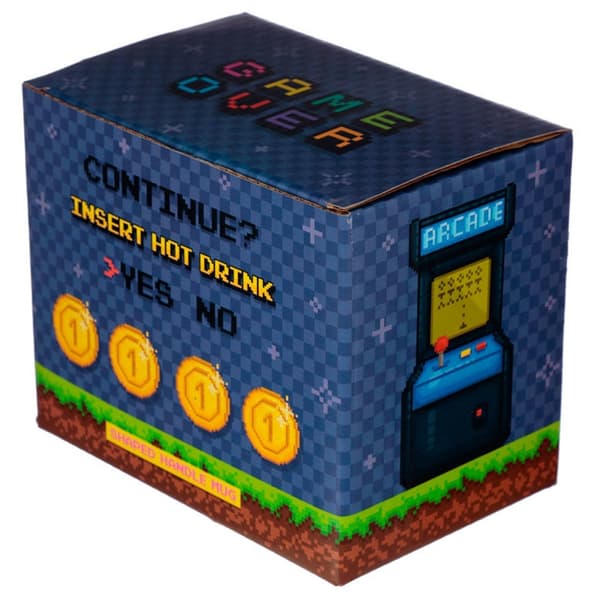 Pixel Håndtag Krus til spil, Joystick Design, 11 oz