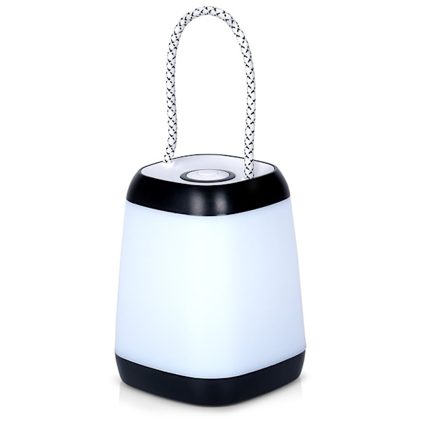 Bærbar LED-lampe med batteri og tre lystilstande