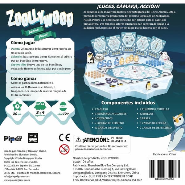 Spanska Zoolywood brädspel