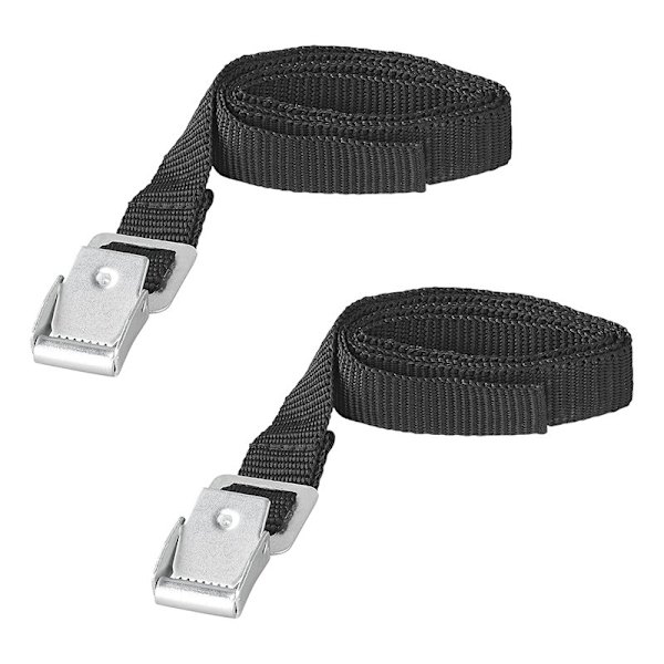 Knyt fast remmar med metallspänne 18mm-75cm - set med 2 delar