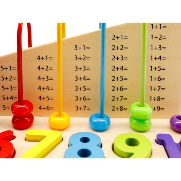 Pædagogisk abacus + trænumre Økolegetøj