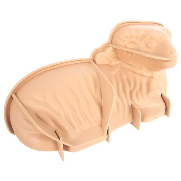 Silikone bageform til lammekølle, beige 31x17x9 cm