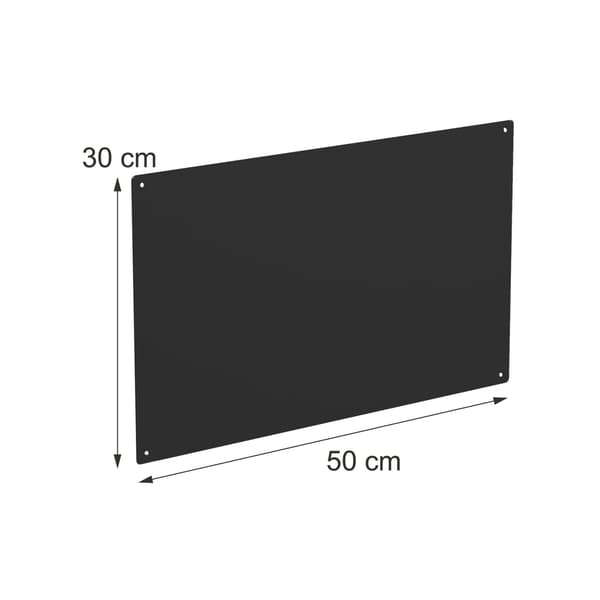 Magnetisk väggtavla i stål, 50x30 cm – Kritpennor ingår