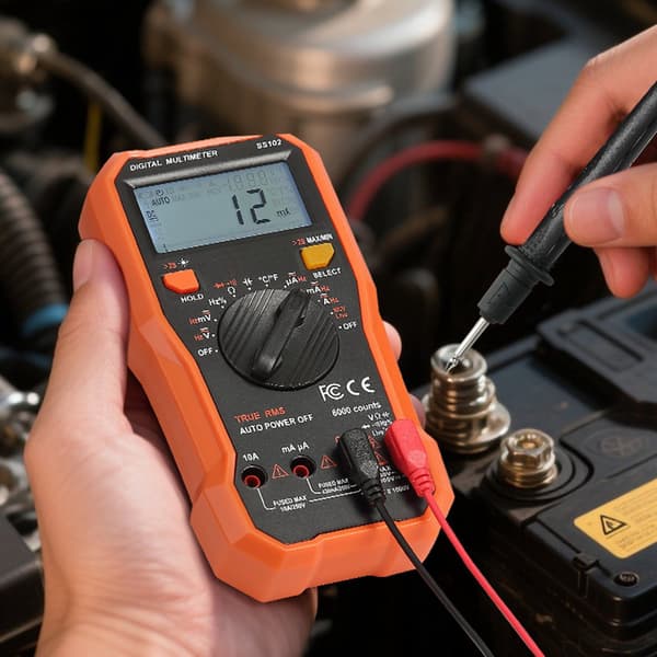Digitalt multimeter, 6000-trins TRMS, NCV, temperatur