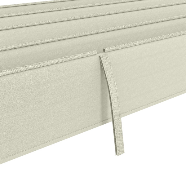 Ersättningstak för 2,85 x 2 m pergola, vattenavvisande infällbart vågtak med regndräneringshål, UV-skydd 30+, vintertätt skuggskydd för trädgård, balk