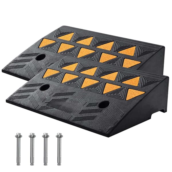 Gummikantramper 2-pack, 13 cm höjning, 15 tons kapacitet