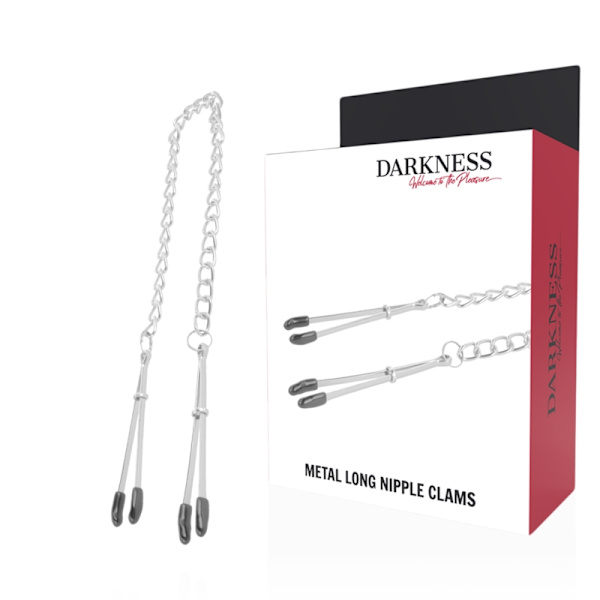 Darkness - Justerbara metallnippklämmor