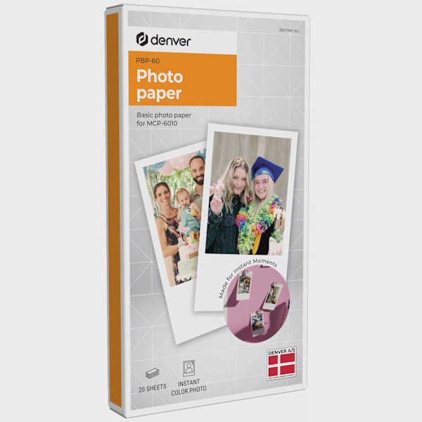 Printerfotopapir, standard, 20 ark