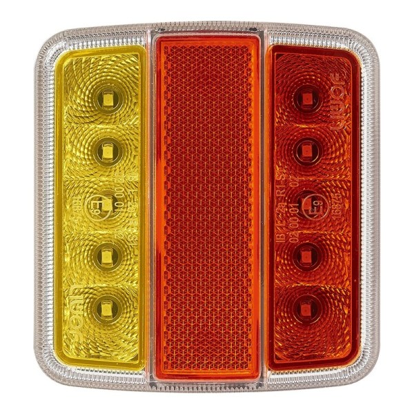 Baglygte 4 funktioner 98x105mm 14LED PM