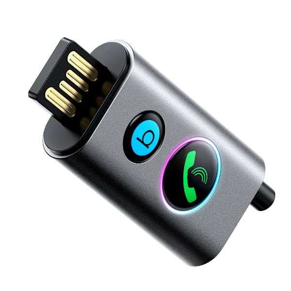 Auton langaton äänilähetinvastaanotin USB AUX TF Card JR-CB7 harmaa