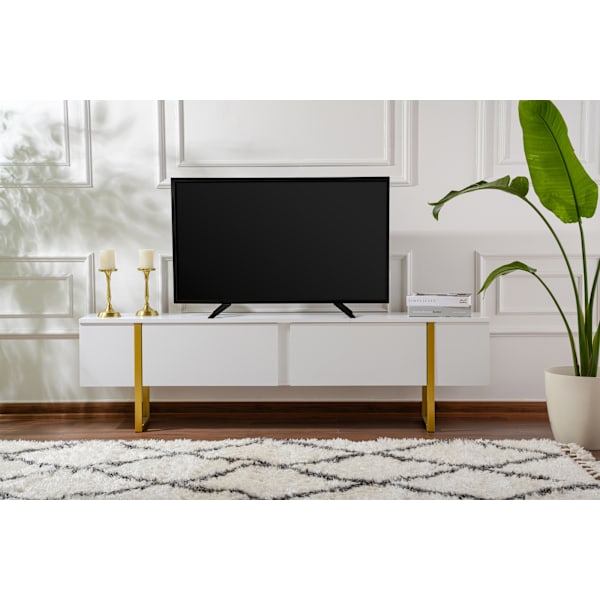 TV-taso Serenity - valkoinen, kulta