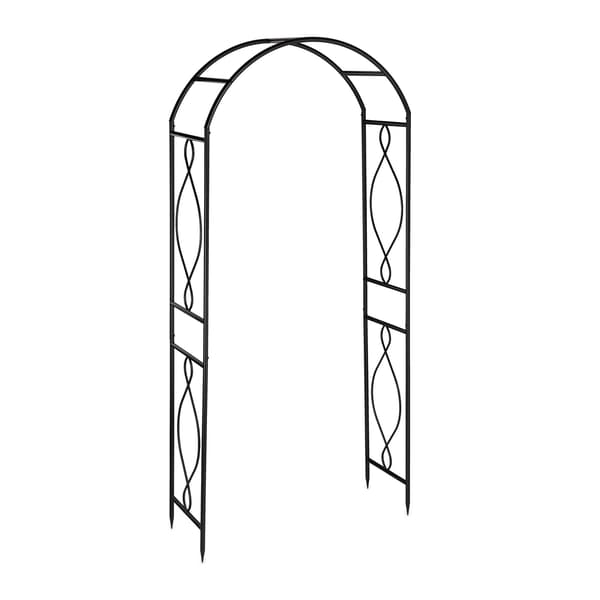 Metal Rose Arch i sort
