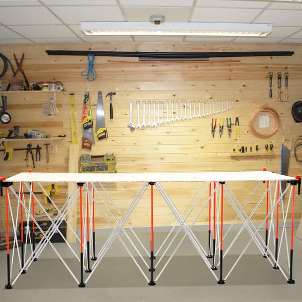 Bärbart hopfällbart arbetsställ 2455x1260 mm, 2724 kg kapacitet