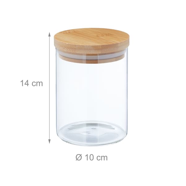 4 st. Förvaringsburkar 750 ml