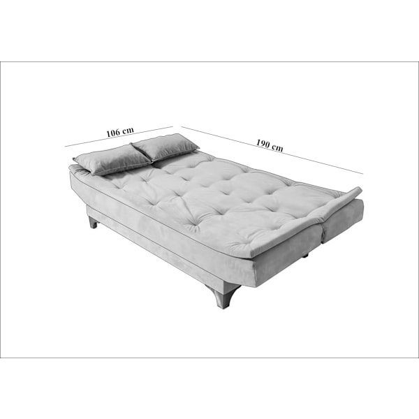 3-Pers. Sovesofa Kelebek - Sea Green