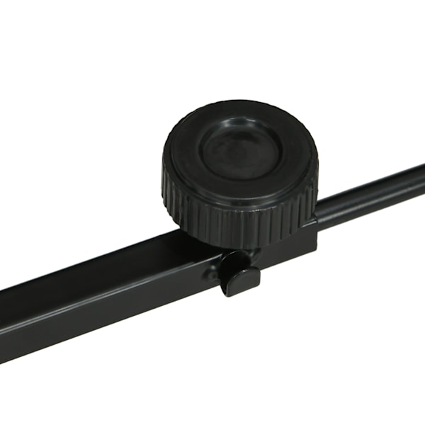 Reptil Lamp Stand Justerbar Varme Lamp Holder Base 4 Wire Slots Stål Sort