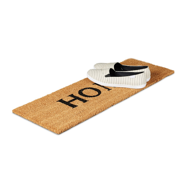 Dørmåtte kokosfiber smal "HOME"