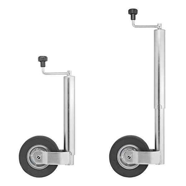 Jockey-pyörä 60mm metallivanne umpikumirenkaalla 220x65mm