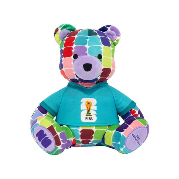 FIFA World Cup Plysfodboldbjørn, 25 cm