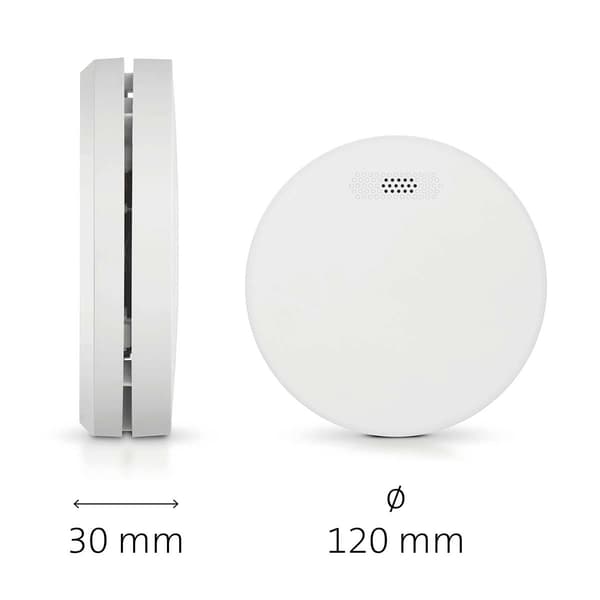 Rökdetektor 2-pack, 10 års batteri, vit