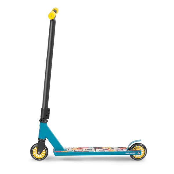 Stuntløbehjul med ABEC-9 lejer, gul-blå