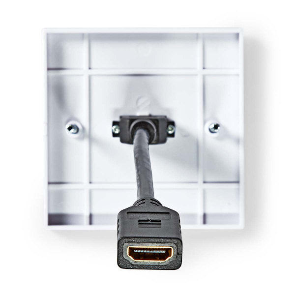HDMI™ Seinärasia | 1x HDMI™ Female | 4K@60Hz | HDMI™ Ulostulo | Musta | 18 Gbps | Kullattu | Laatikko