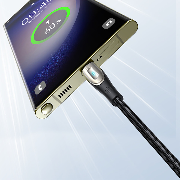 Pioneer Series USB-C flettet kabel 240W 1,2m sort