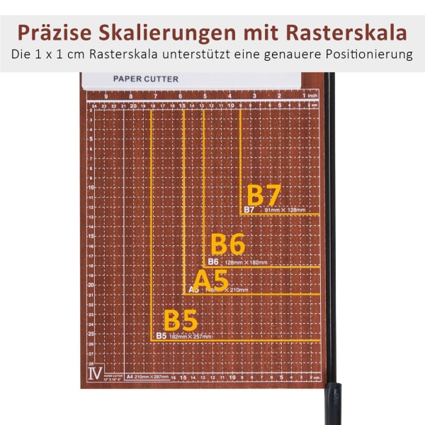 Pappersskärmaskinsskärare Upp Till Din A4, Metall, Brun, 48X26,5