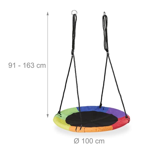 Flerfärgad bogunga för barn och vuxna, 100 cm