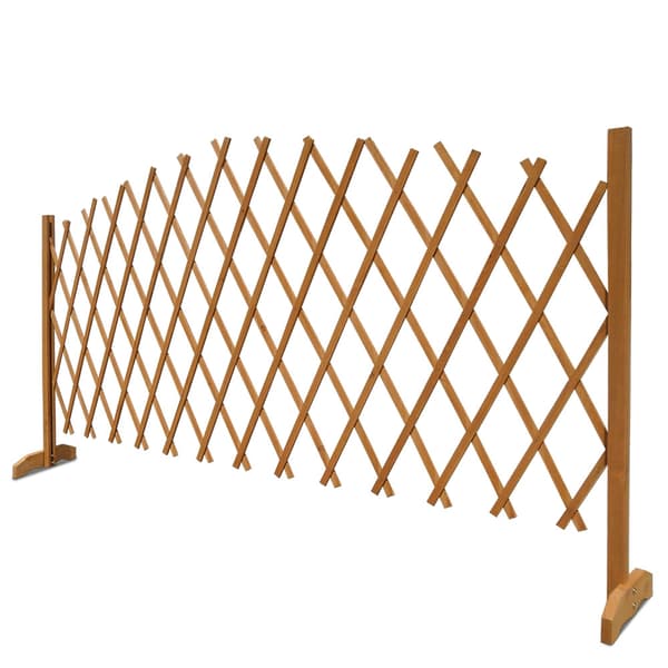 Justerbart træespalier, 200x107cm, fritstående og foldbart