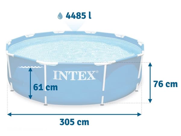 Stomme trädgårdspool 305 x 76 cm INTEX 28200