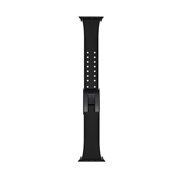 Rembandsarmband för Apple Watch 3/4/5/6/SE 38-40 mm Slip-Thru Svart