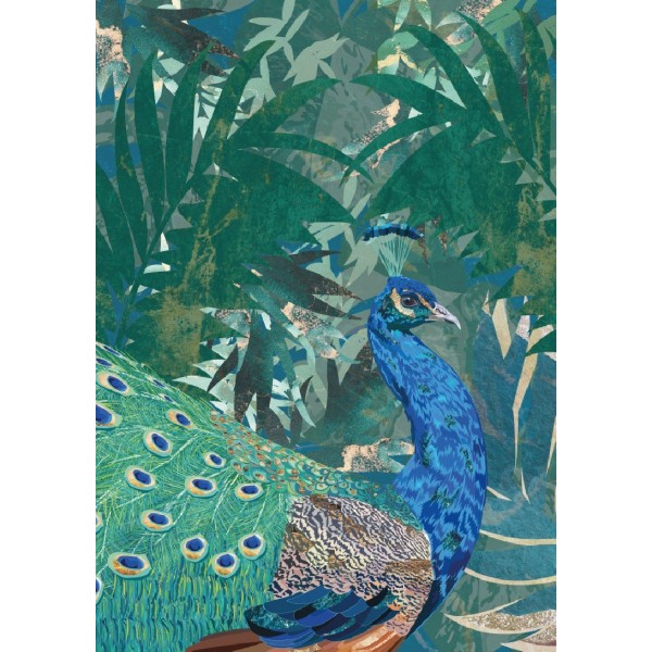 Peacock In The Tropical Jungle - 30x40 cm