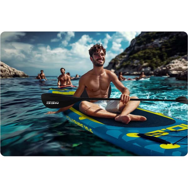 Skumsæde til SUP-board, sort, justerbare stropper