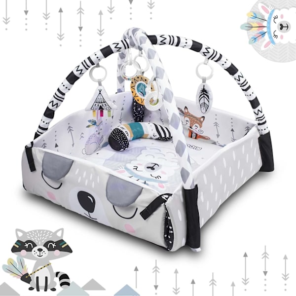 Interaktiivinen ja opettava leikkimatto 110 x 100 cm Boho Ricokids