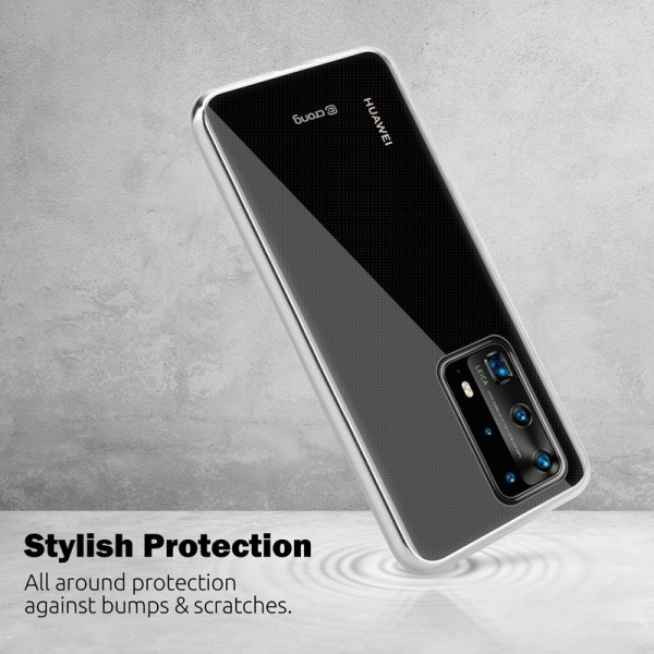 Crong Crystal Slim Cover - Skyddsfodral för Huawei P40 Pro (Klar)