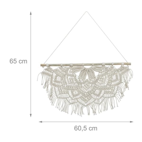Zig-Zag Macramé seinäteline