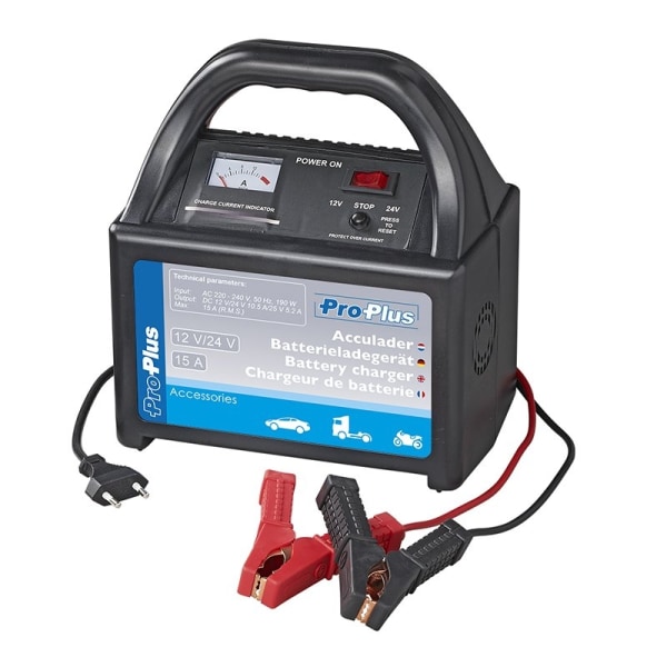 Akkulaturi 12V/24V 15Amp.